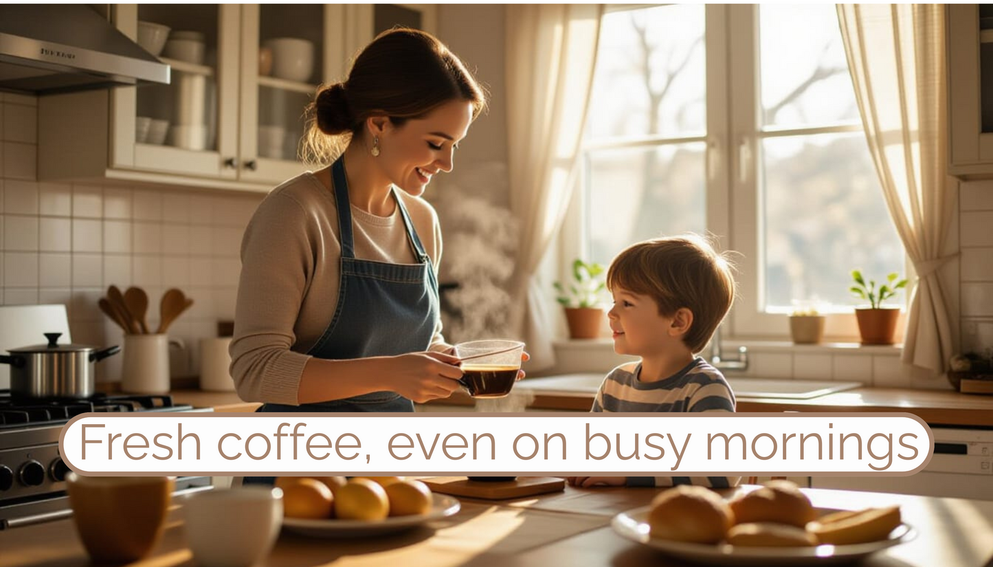 BrewMate 3-in-1 Portable Espresso Maker, Capsules & Ground Coffee